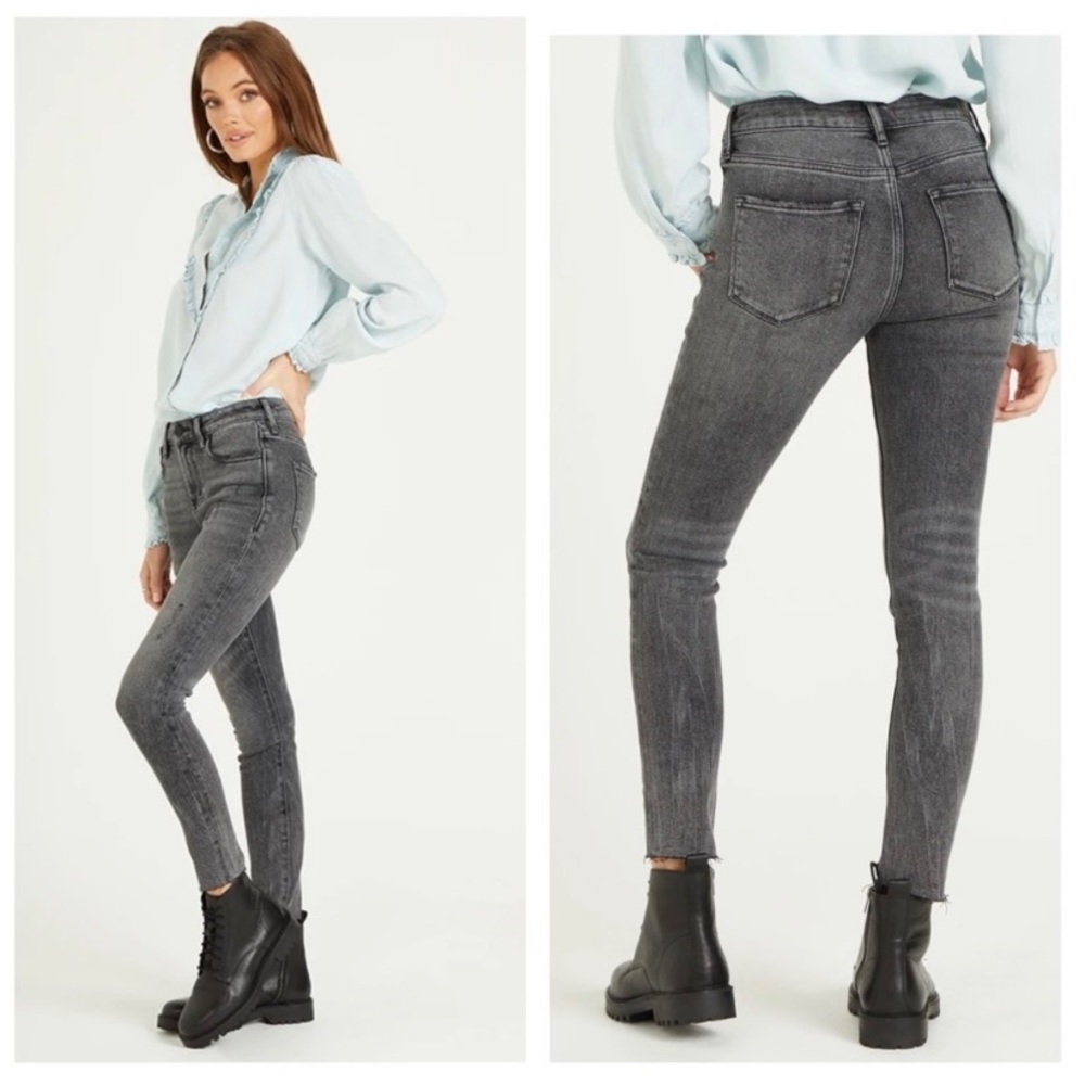 3/$30! Anthropologie dear John high waisted skinny in shadow grey size 27